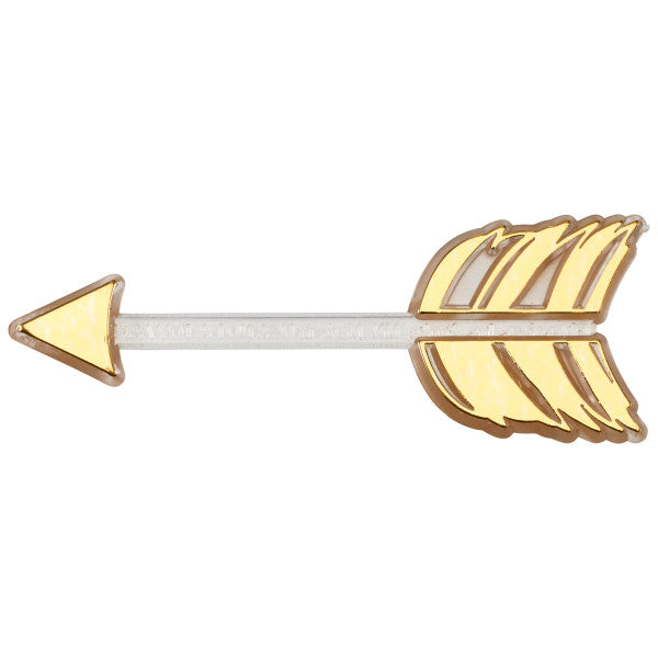 Gold Arrow Cupcake Layon - 6 per Package