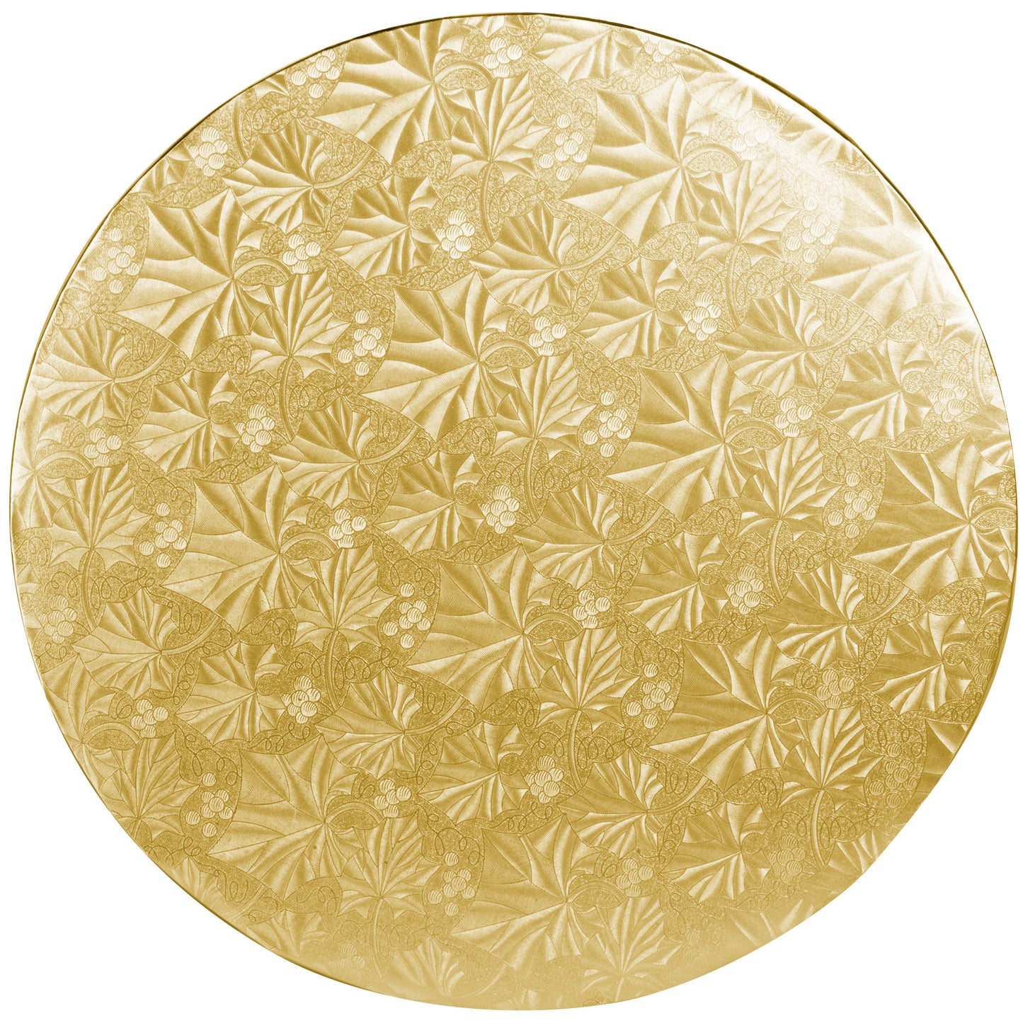 image of 10 inch round gold cake drum that is 1/2 inch thick