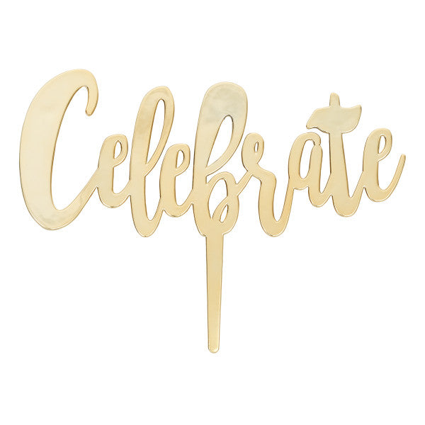 Celebrate Candle Holder - Gold