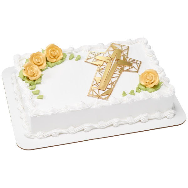 Stained Glass Cross Cake Layon