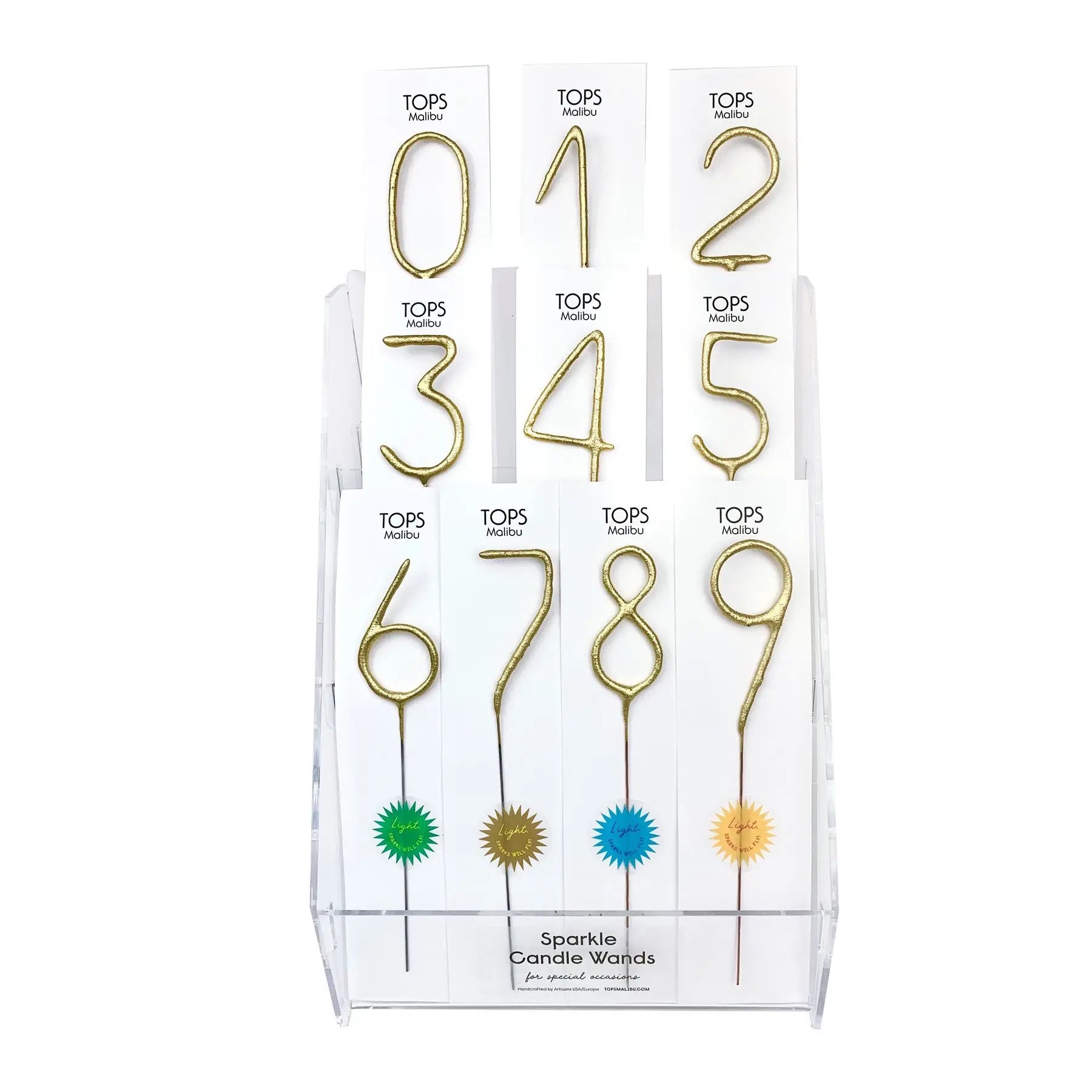 Big Golden Sparkle Candle Wand Number 1