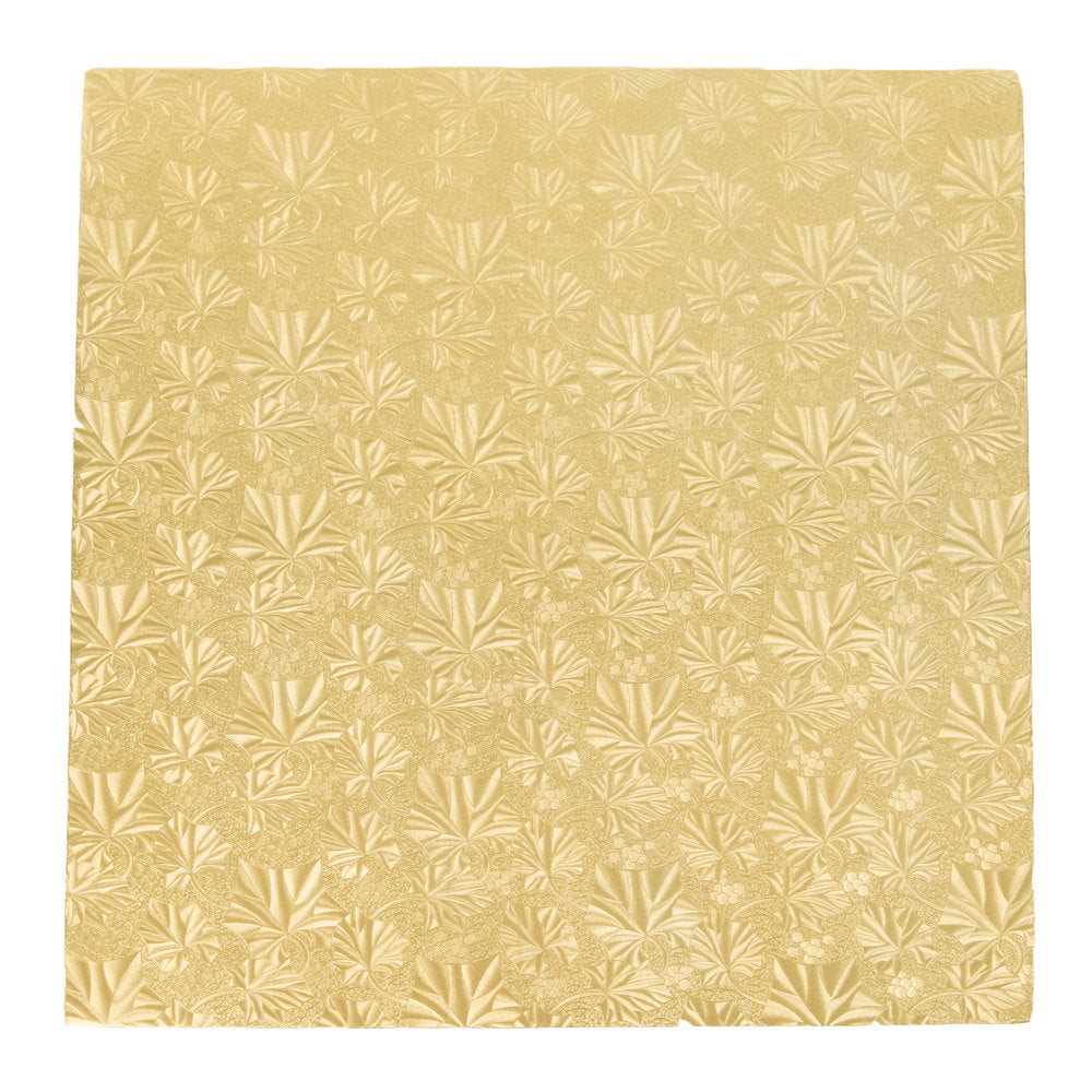 8 Inch Square, Gold Cake Drum