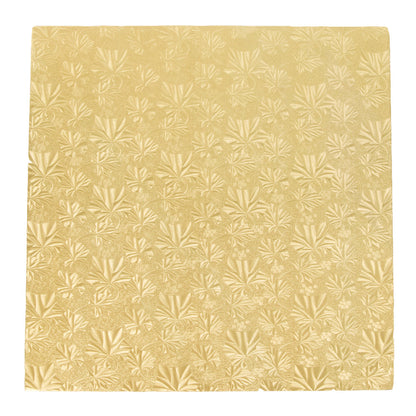 8 Inch Square, Gold Cake Drum