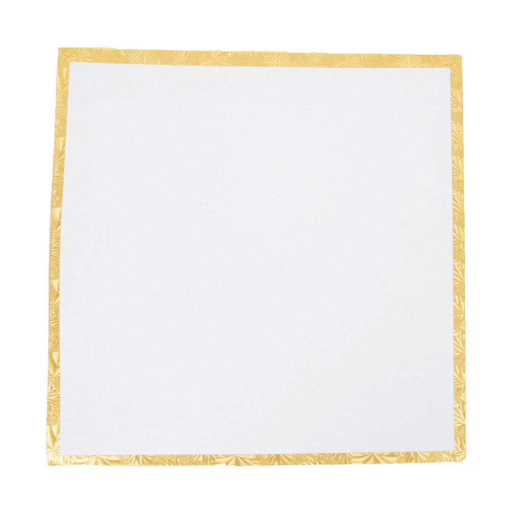 8 Inch Square, Gold Cake Drum