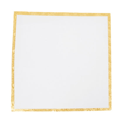 8 Inch Square, Gold Cake Drum