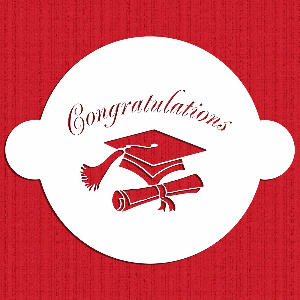 Graduation Cake Stencil