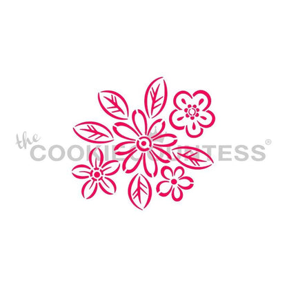 Graphic Flowers Paint Your Own Stencil - Drawn by Krista