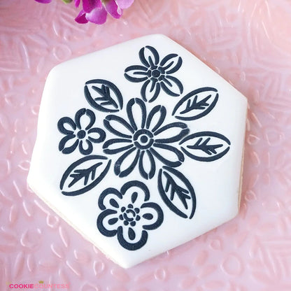 Graphic Flowers Paint Your Own Stencil - Drawn by Krista