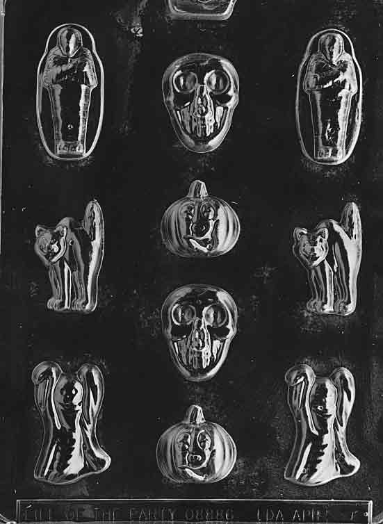 Assorted Halloween Characters Chocolate Mold (10 Cavities)