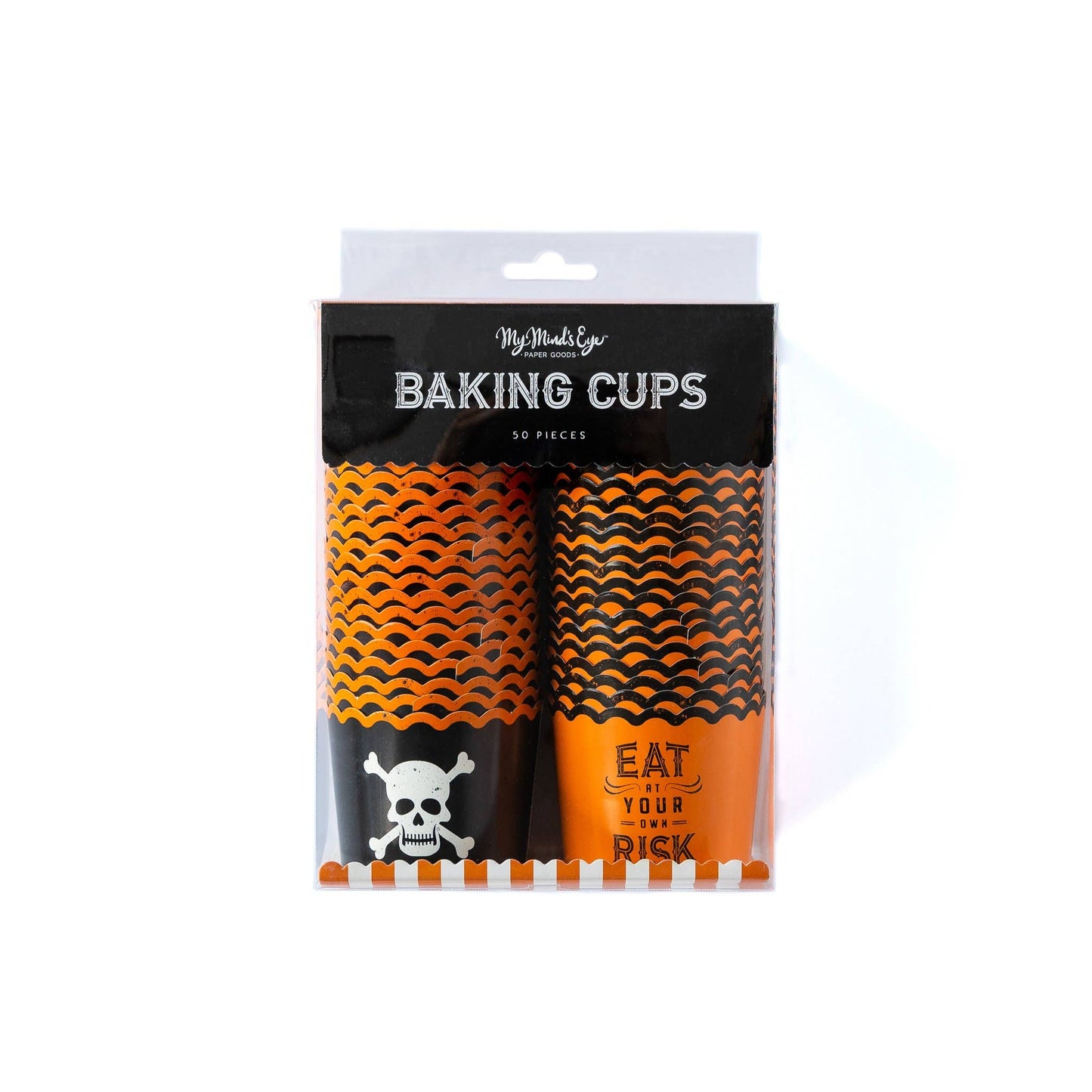 Halloween Eat At Your Own Risk Baking Cups