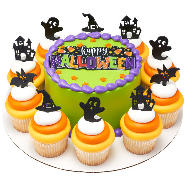 Spooky Fun Cupcake Picks - 12 Cupcake Picks