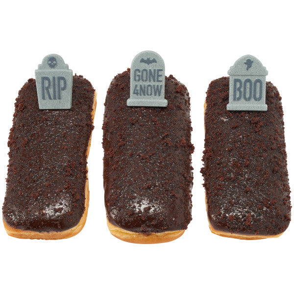 Halloween Tombstone Edible Decorations - Pack of 6