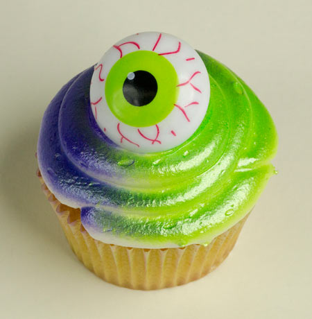 Halloween Eye Cupcake Rings - 12 Cupcake