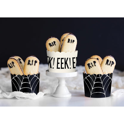 Halloween Spider Web Baking Cups