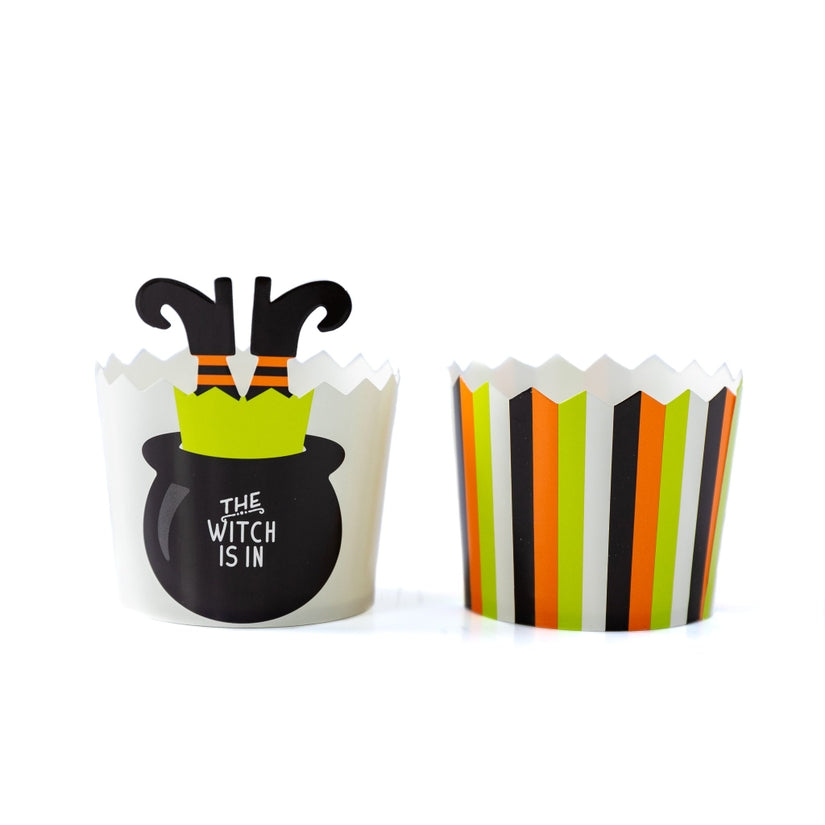 Halloween The Witch Is In Baking Cups