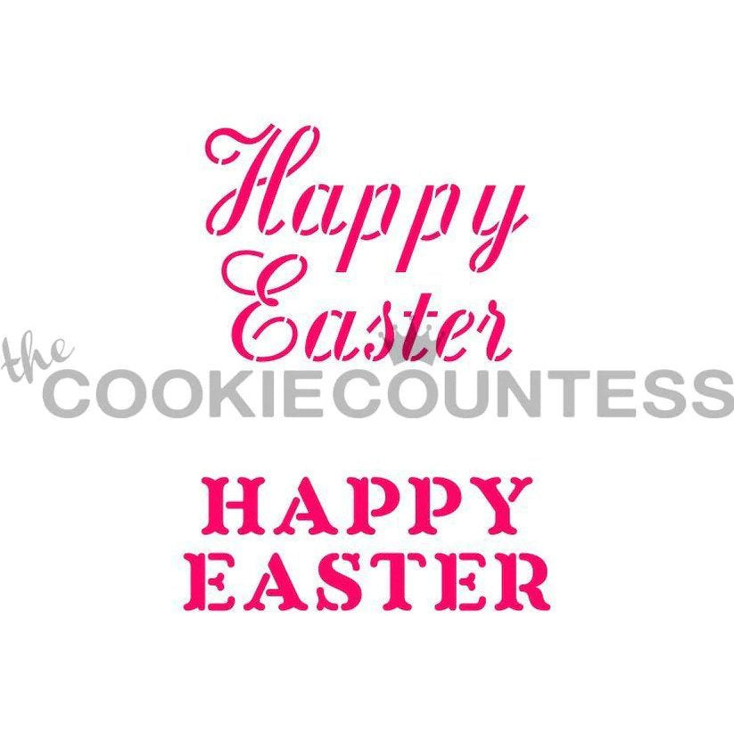 Happy Easter Stencil (2 Fonts)