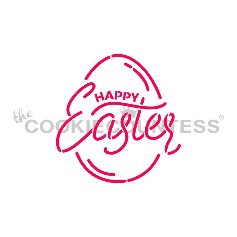 Happy Easter Stencil