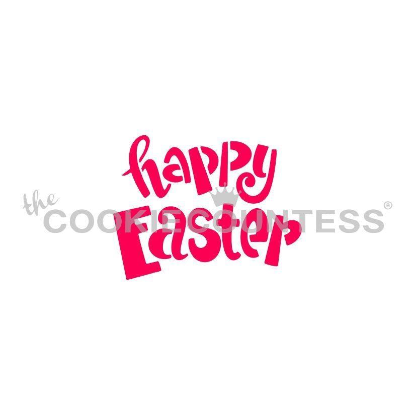 Happy Easter Fun Font Stencil