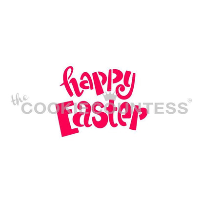 Happy Easter Fun Font Stencil