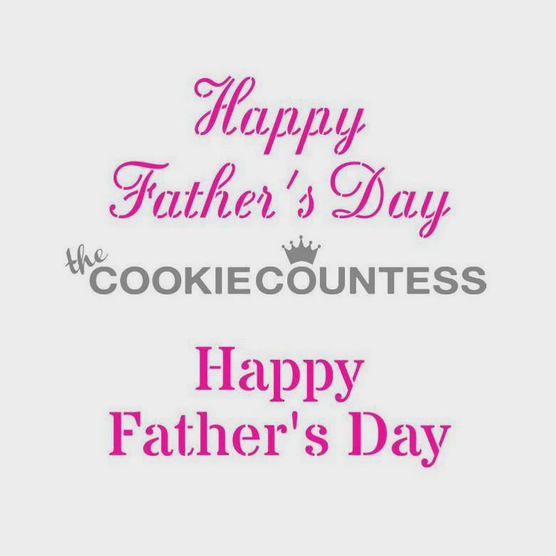 Happy Father's Day Stencil