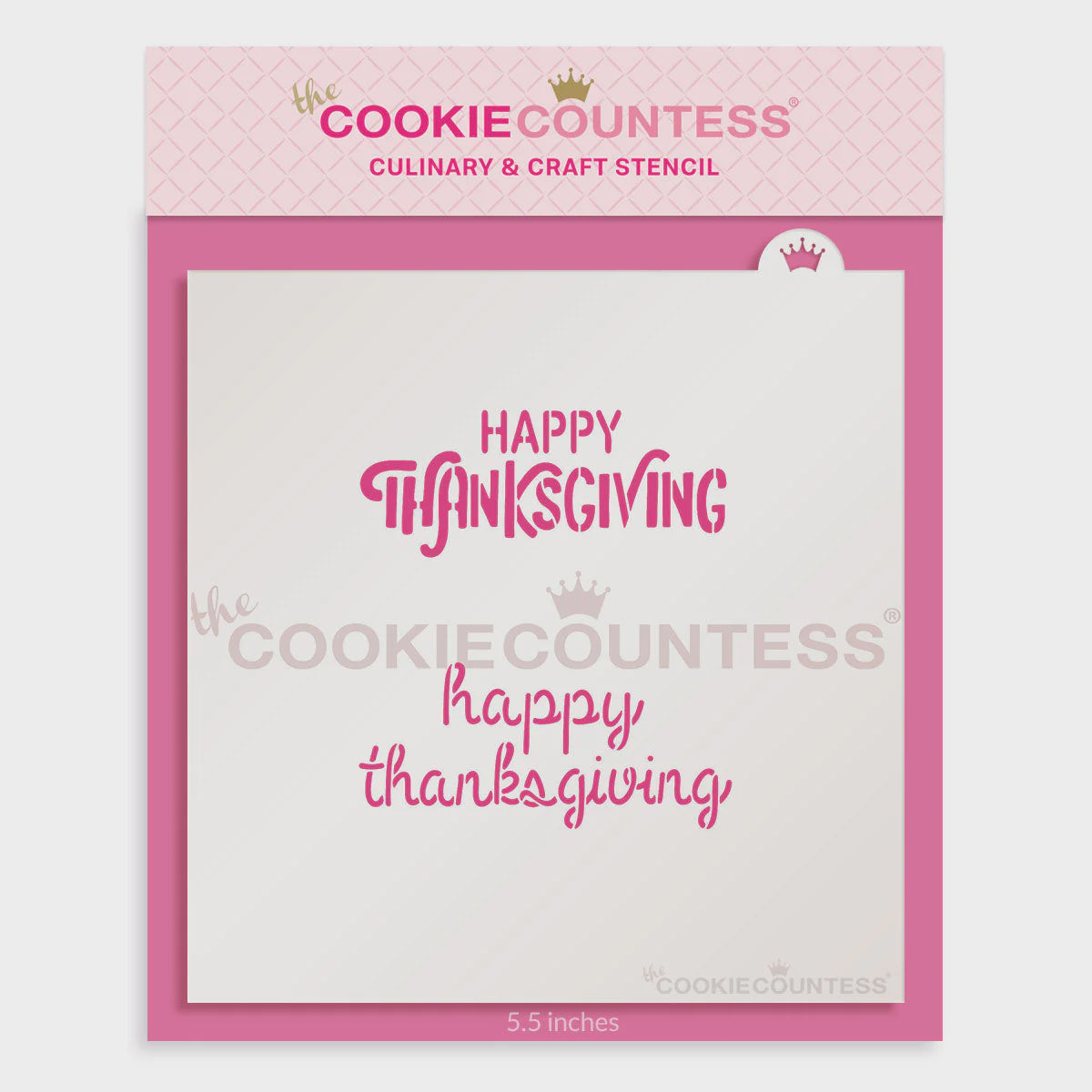 Happy Thanksgiving Stencil (2 Fonts)