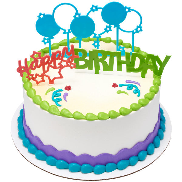 Happy Birthday Cake Topper Kit