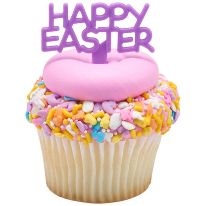 Happy Easter Cupcake Picks - 12 Picks