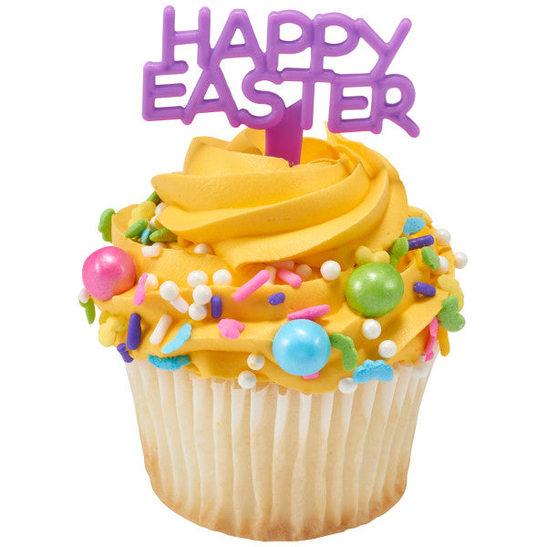 Happy Easter Cupcake Picks - 12 Picks