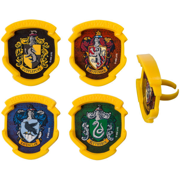 Harry Potter Cupcake Rings - 12 Per Package