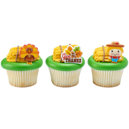 Harvest Friends Cupcake Rings - 12 Cupcake/Cake Rings