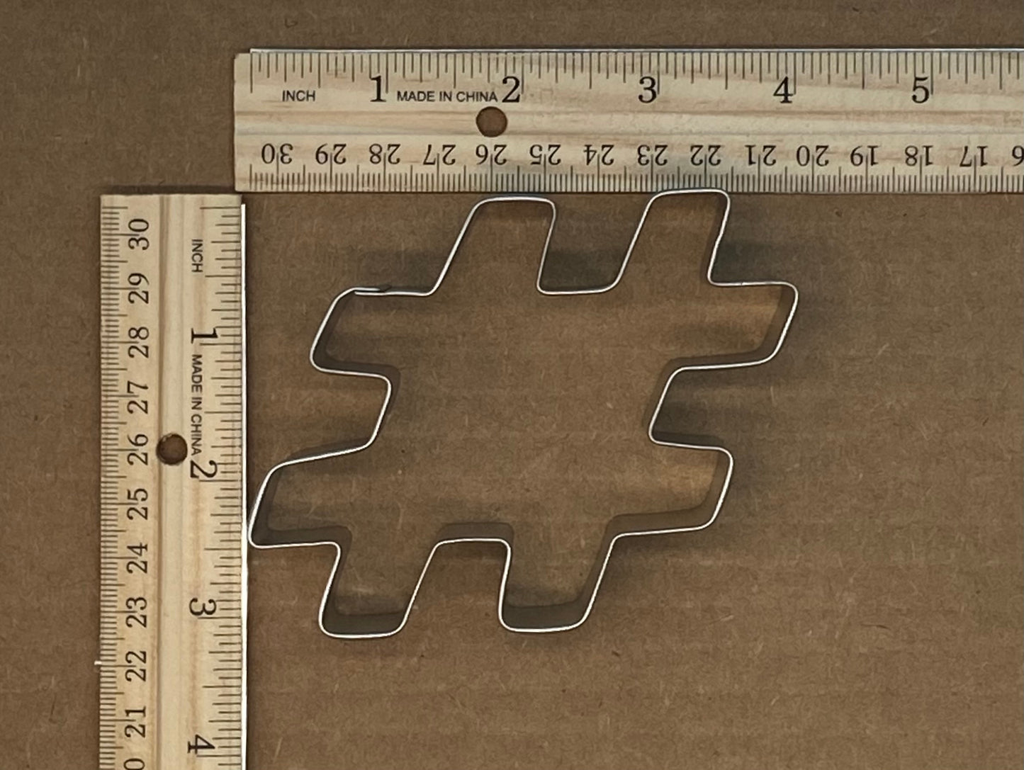 4 Inch Hashtag Cookie Cutter