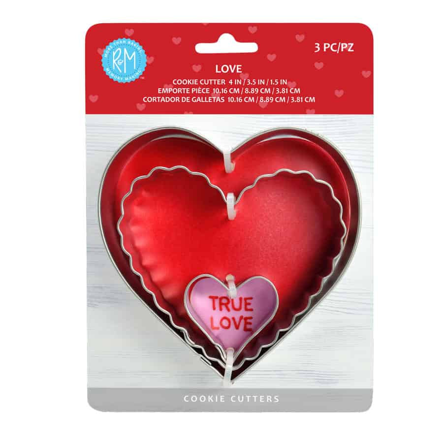 Heart Cookie Cutter Set - 3 Cutters