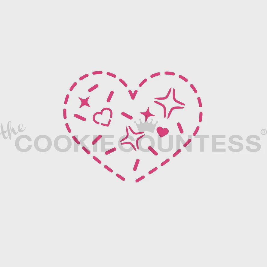 Heart Cookie Paint Your Own Stencil