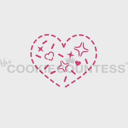 Heart Cookie Paint Your Own Stencil