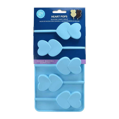 Double Heart Lollipop Silicone Mold