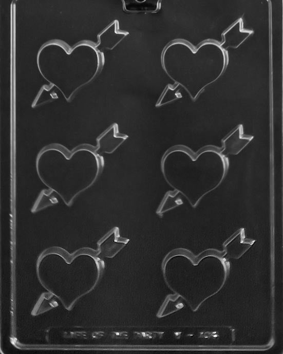 Heart With Arrow Chocolate Mold