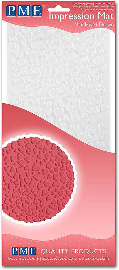 PME Mini Heart Pattern Impression Mat