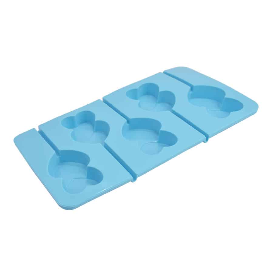 Double Heart Lollipop Silicone Mold