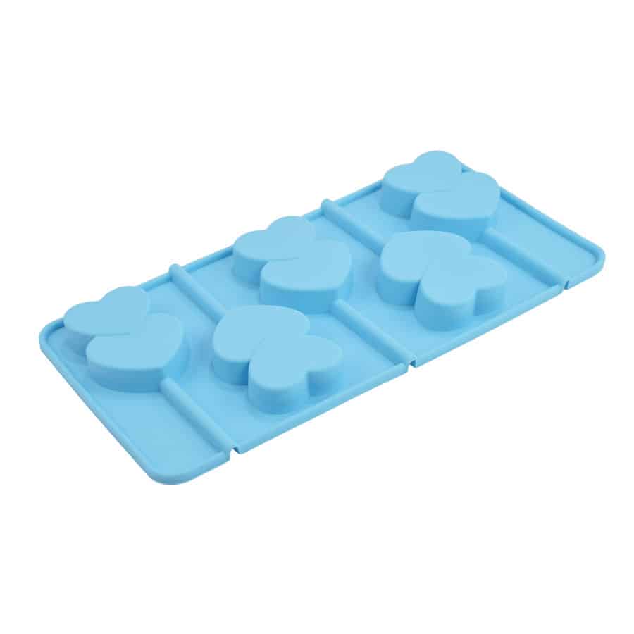 Double Heart Lollipop Silicone Mold