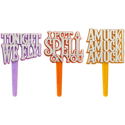 Disney Hocus Pocus Spell On You Cupcake Picks - 12 Picks