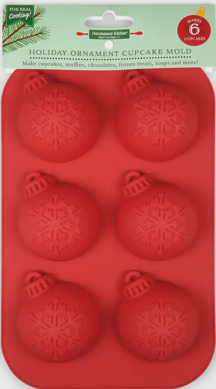 Holiday Ornament Silicone Cupcake Mold