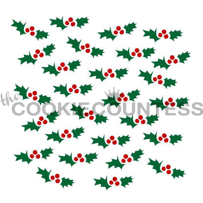 Holly Set, 2 Piece Stencil