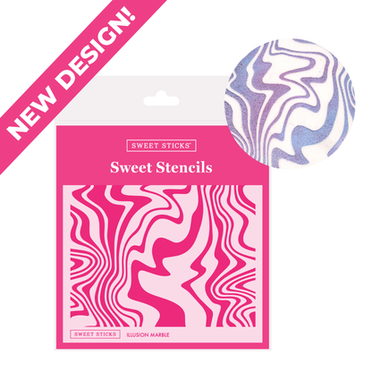 Sweet Stencils Illusion Marble