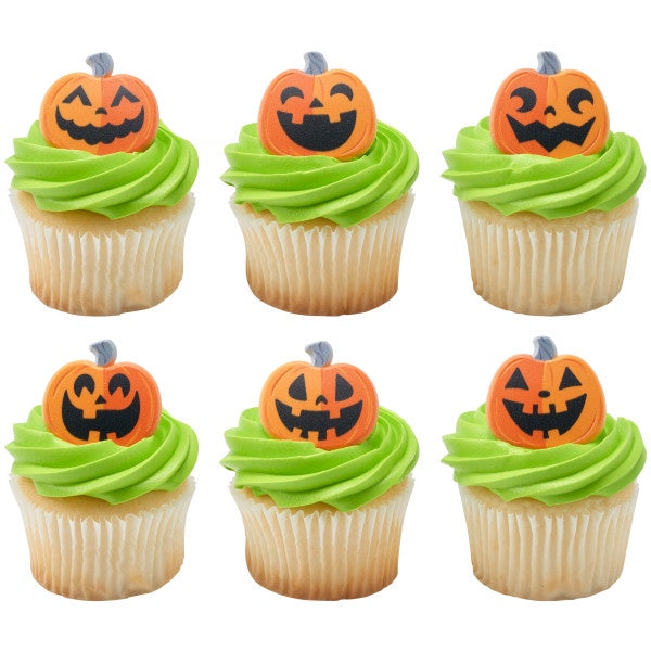 Jack O Lantern Cupcake Rings - 12 Cupcake/Cake Rings