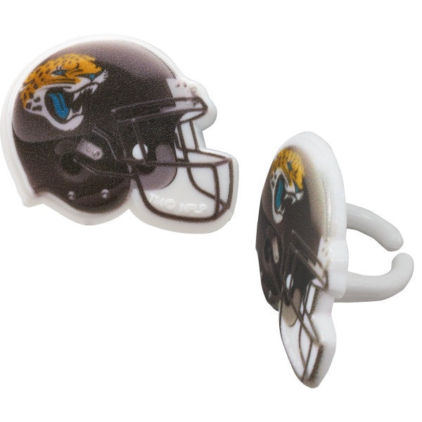 Jacksonville Jaguars Cupcake Rings - 12 Rings