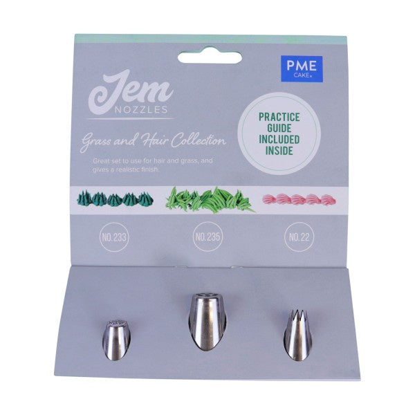 JEM Piping Tips Grass / Hair Collection