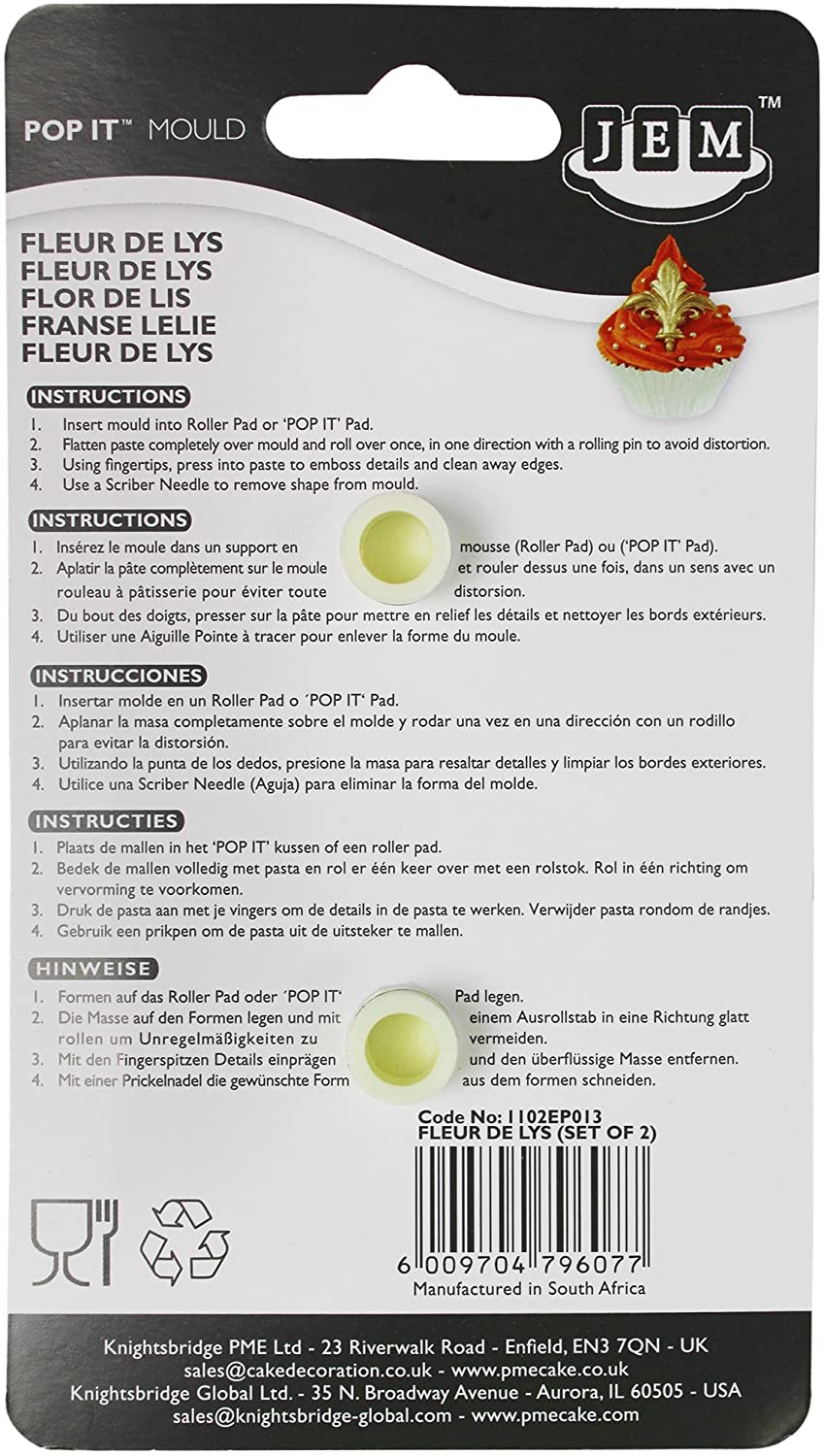 Fleur De Lys Pop It Mold