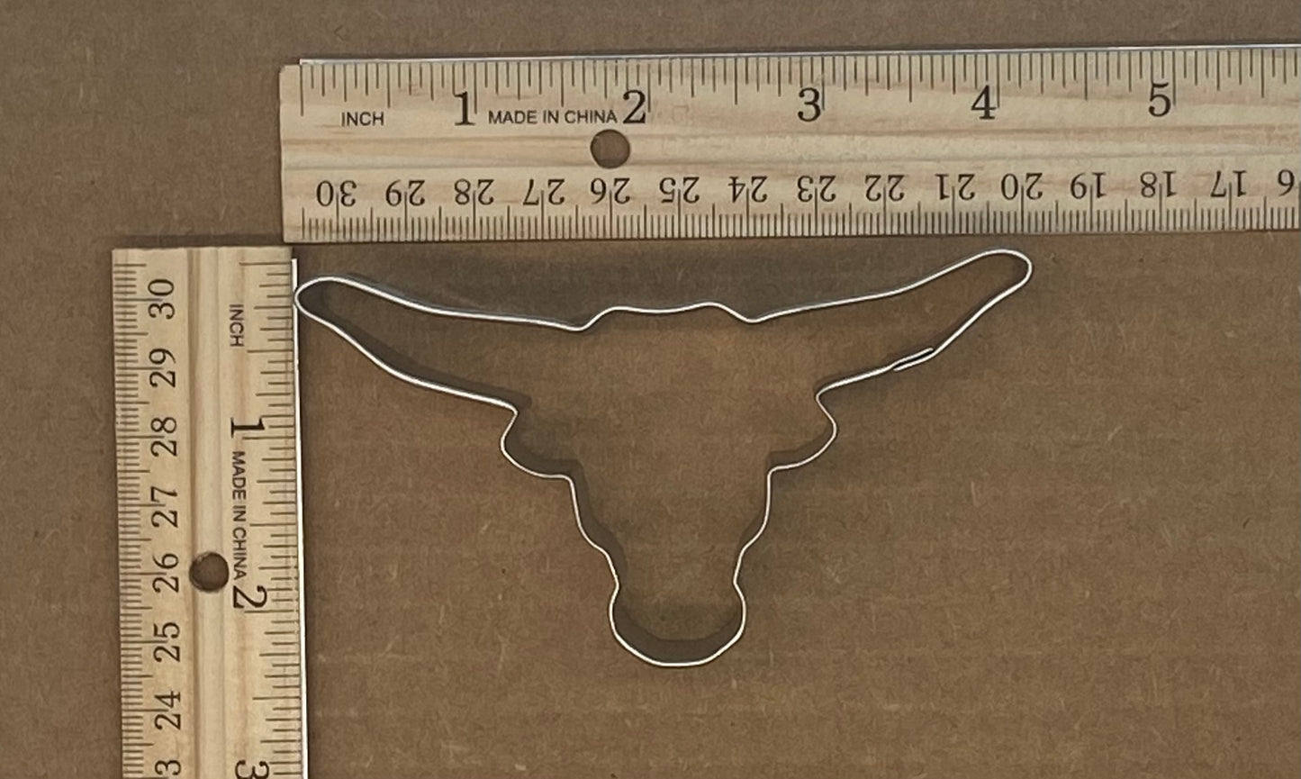 4 Inch Longhorn Cookie Cutter