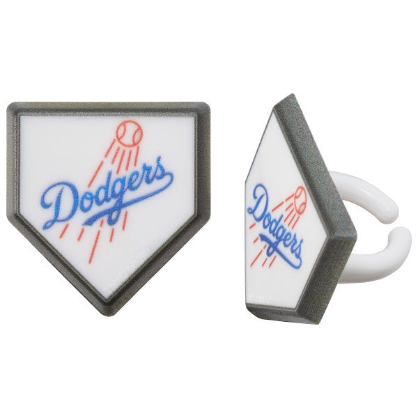 Los Angeles Dodgers Cupcake Rings - 12 Cupcake Rings