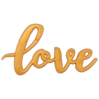 Gold Love Cupcake Layon - 6 Pieces